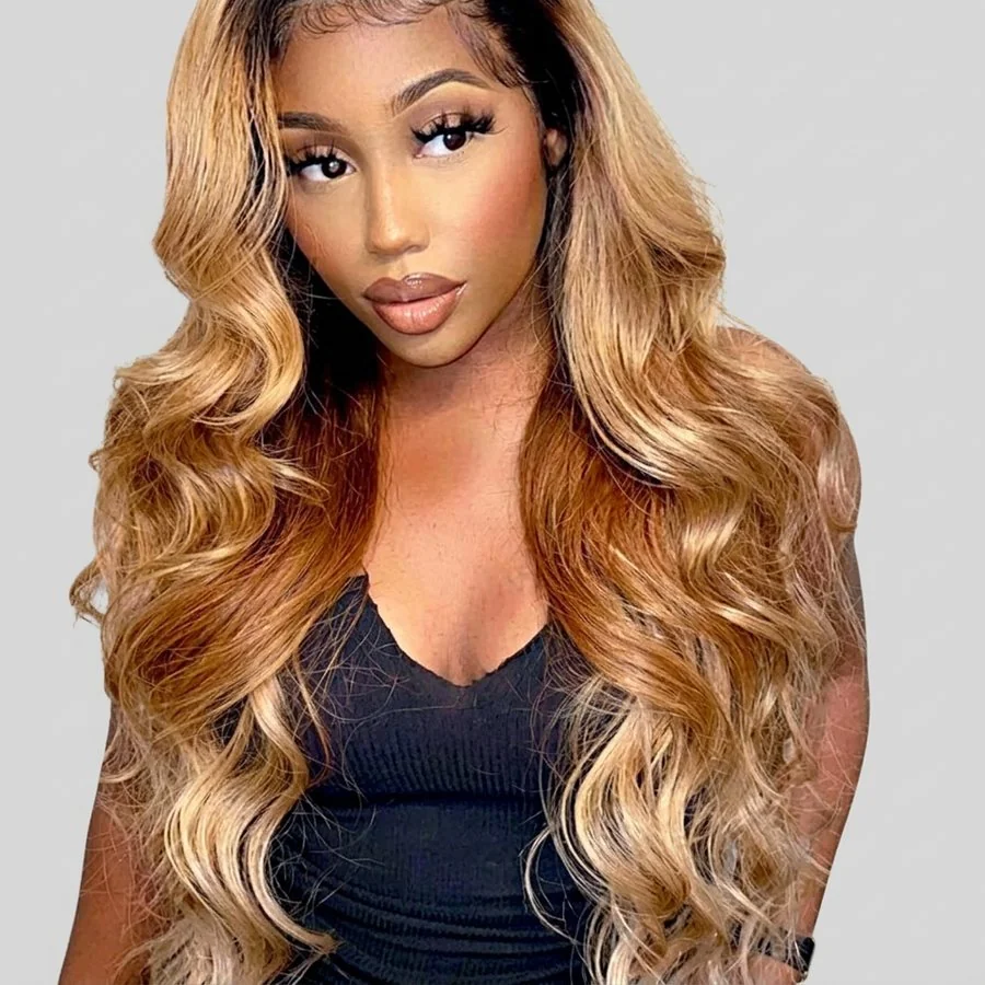 Straight Blonde with brown